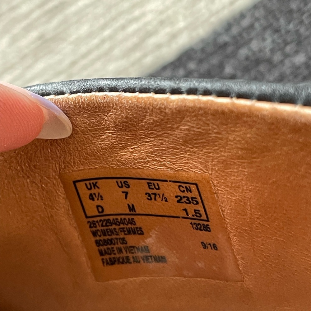 Clarks Black Wedge Sandals - Picture 6 of 6